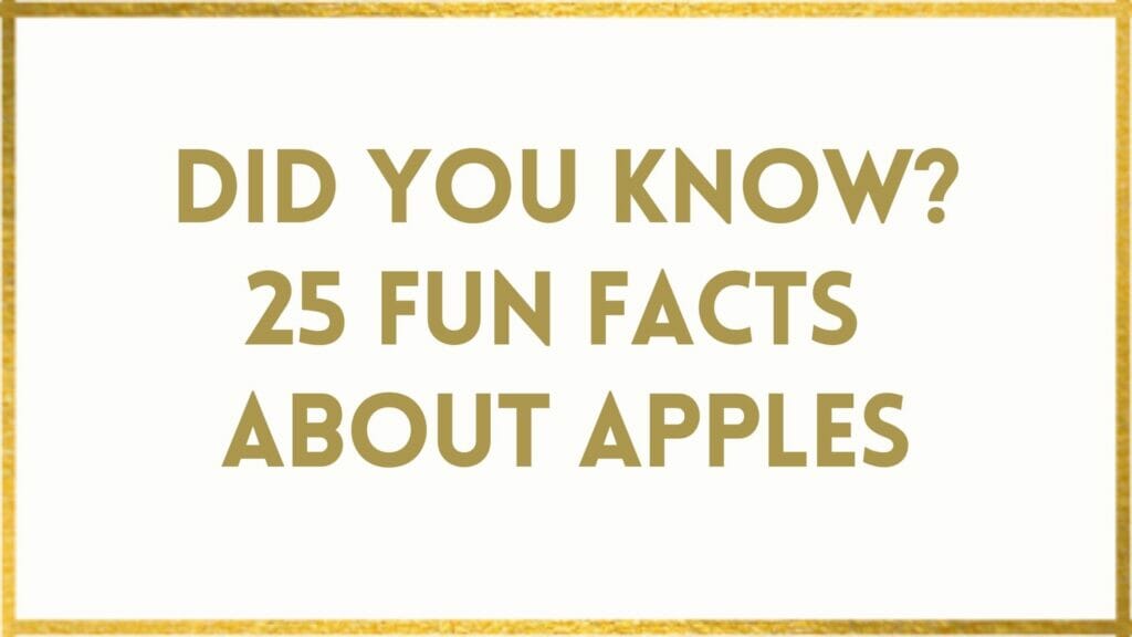 Facts About apples