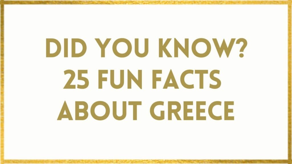facts about Greece