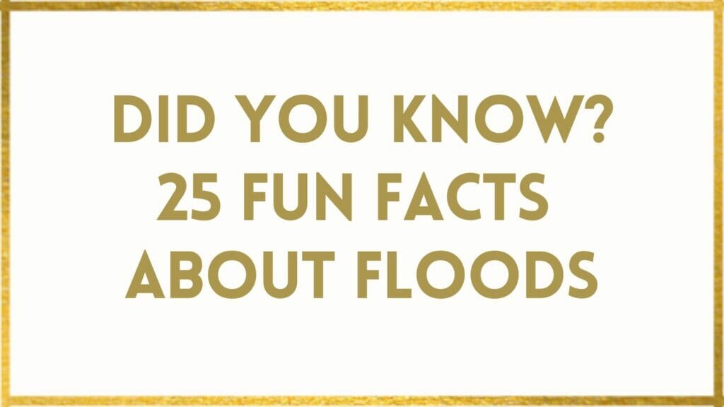 Facts About Floods