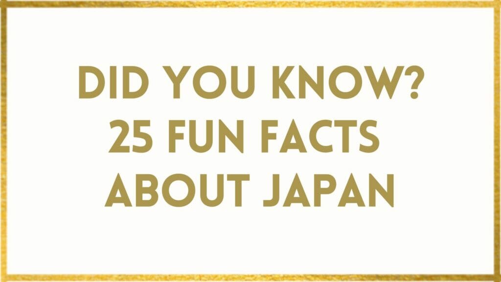 facts about japan