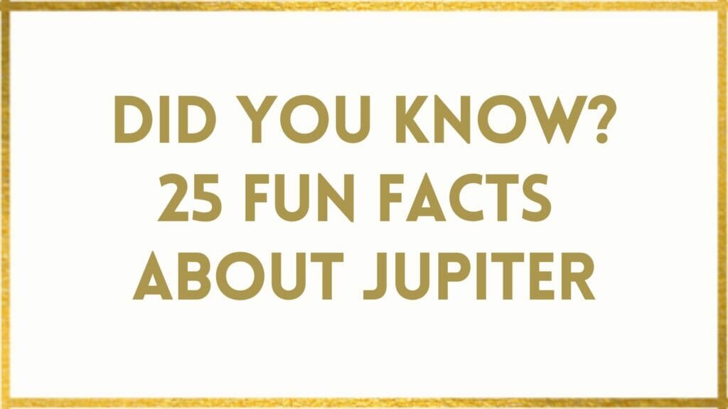 facts about jupiter