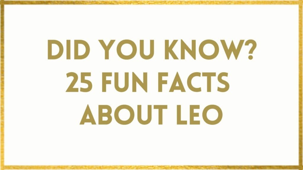 Facts About Leo
