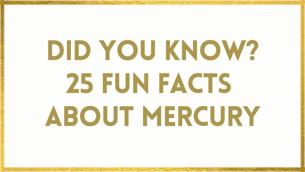 facts about mercury