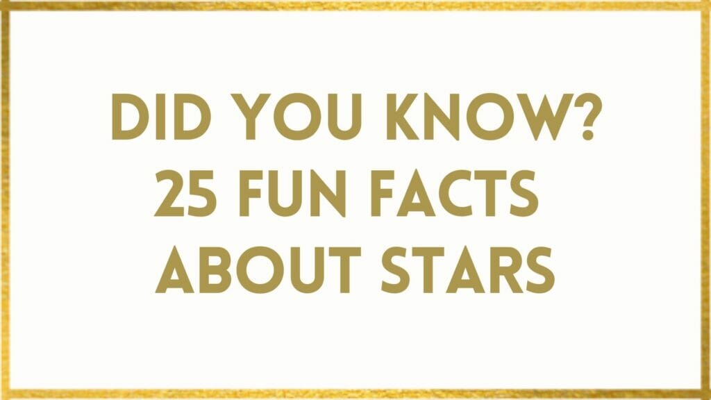 Facts About stars