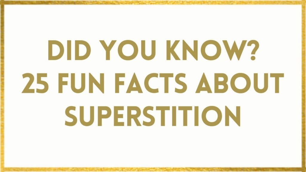 Facts About superstition