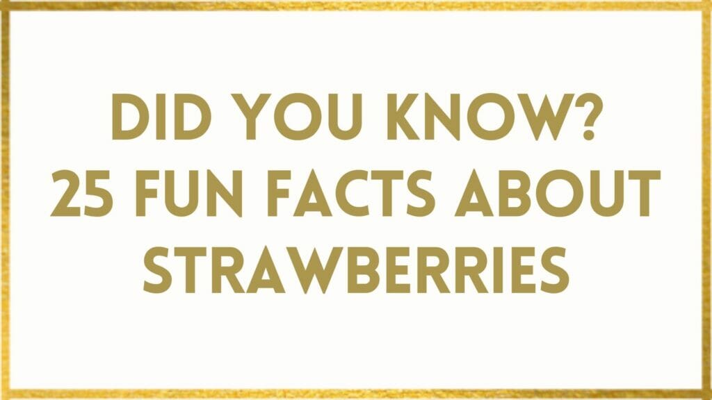 Facts about Strawberries