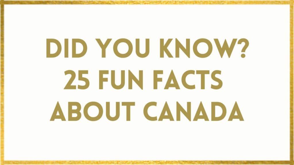facts about Canada