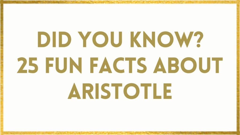 facts about Aristotle