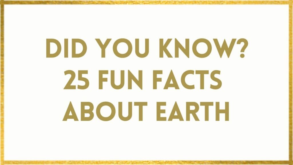 facts about Earth